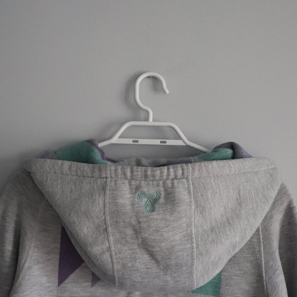 Tna Womens Grey Sz M Full Zip Long Drawstring Comfy Hooded Fleece Sweater - Picture 7 of 14